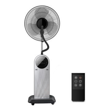 Aigostar - Wentylator podłogowy z efektem mgły MIST 95W/230V + pilot zdalnego sterowania
