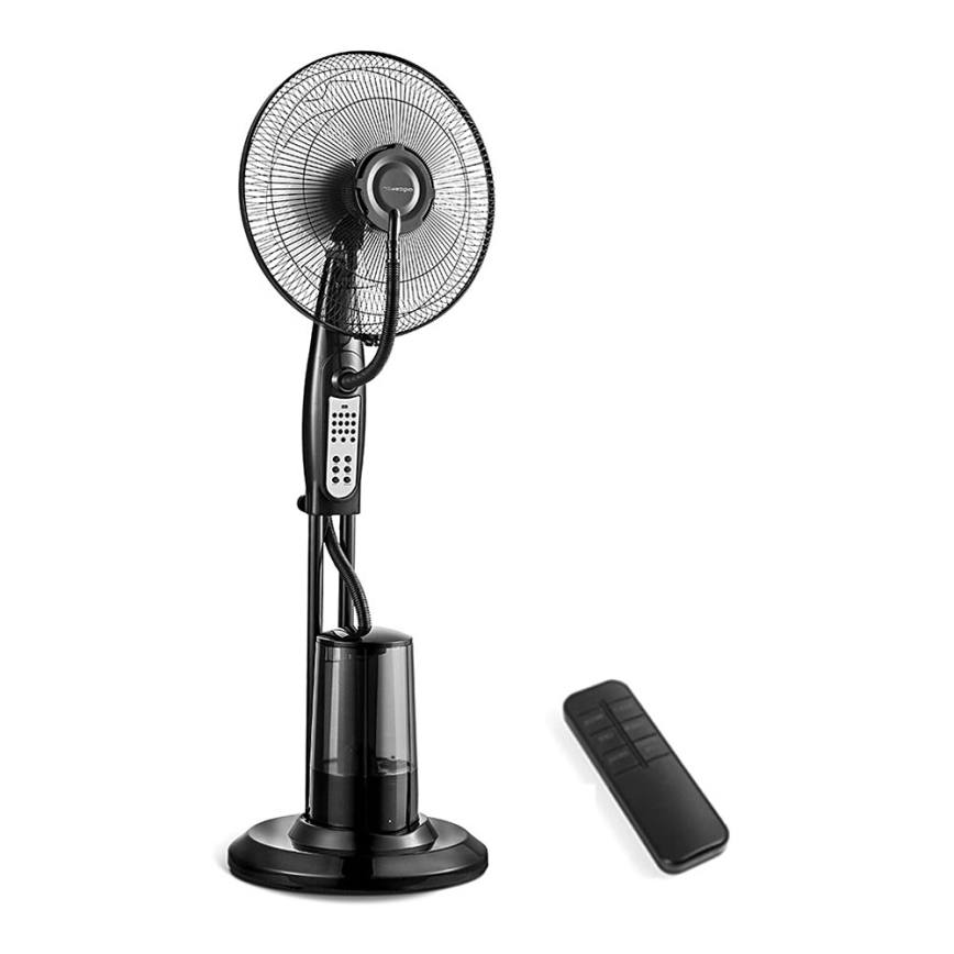 Aigostar - Wentylator podłogowy z natryskiem wodnym 75W/230V + pilot