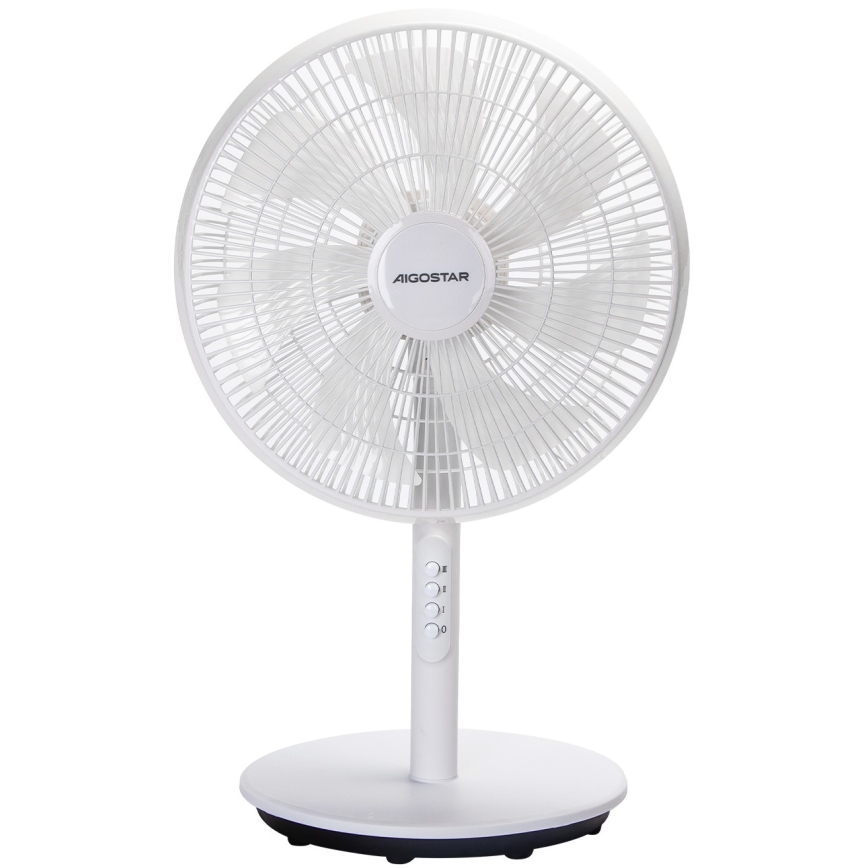 Aigostar - Wentylator stojący 45W/230V 110 cm biały