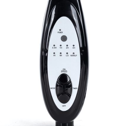 Aigostar - Wentylator stojący 55W/230V 130 cm czarny + pilot zdalnego sterowania