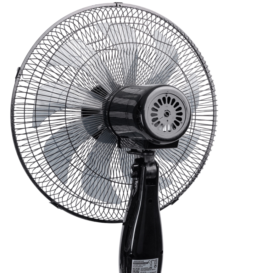 Aigostar - Wentylator stojący 60W/230V 130 cm czarny + z pilotem
