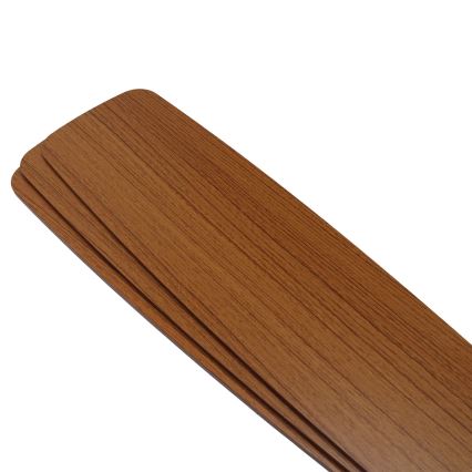 Aigostar - LED sufitowy wentylator z regulacją jasności LED/20W/230V 2700-6500K 132 cm brązowy + pilot zdalnego sterowania