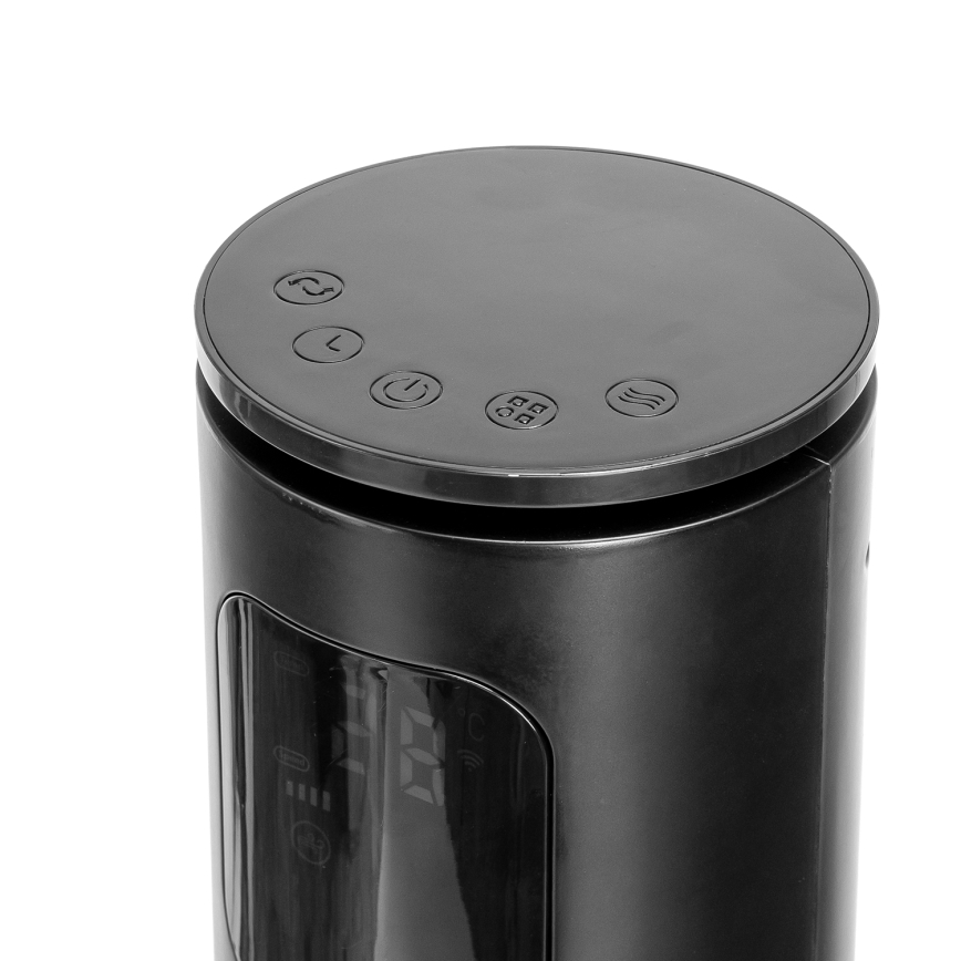 Aigostar - Wentylator wieżowy 50W/230V czarny Wi-Fi + pilot zdalnego sterowania