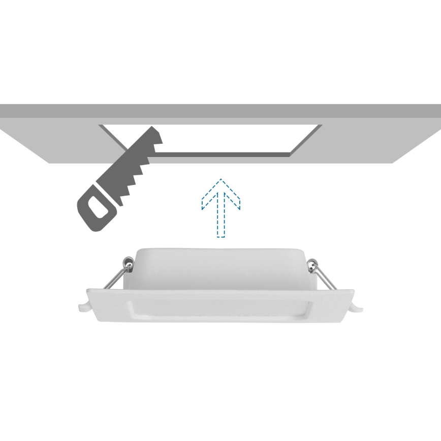 Aigostar - wpuszczana oprawa sufitowa LED/6W/230V 4000K 12x12 cm biała