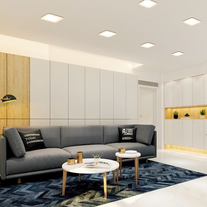 Aigostar - Wpuszczana oprawa sufitowa LED/9W/230V 4000K 14,5x14,5 cm biała