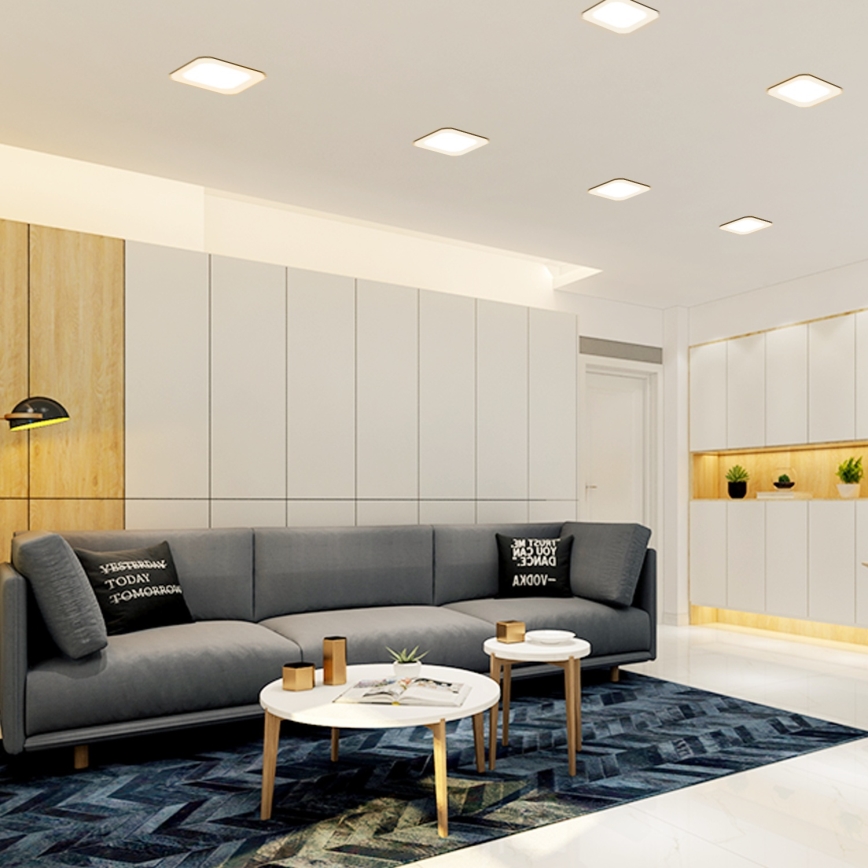 Aigostar - Wpuszczana oprawa sufitowa LED/9W/230V 4000K 14,5x14,5 cm biała