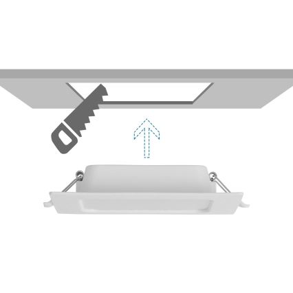 Aigostar - Wpuszczana oprawa sufitowa LED/9W/230V 4000K 14,5x14,5 cm biała
