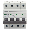Aigostar - Wyłącznik nadprądowy 4-biegunowy 4P-20A-C 400V