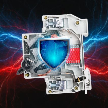 Aigostar - Wyłącznik nadprądowy 4-biegunowy 4P-20A-C 400V