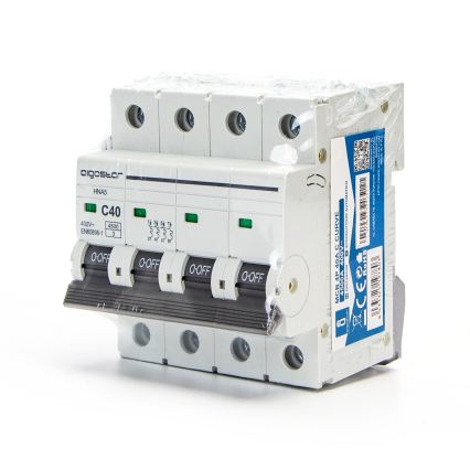 Aigostar - Wyłącznik nadprądowy 4-biegunowy 4P-40A-C 400V