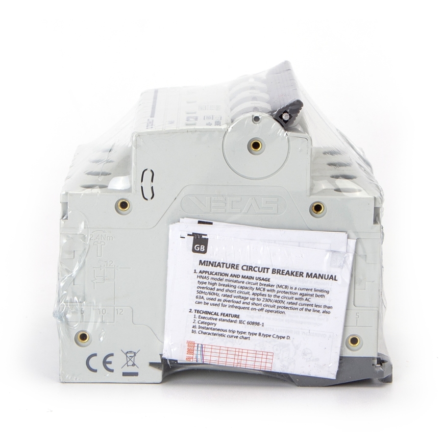 Aigostar - Wyłącznik nadprądowy 4-biegunowy 4P-40A-C 400V