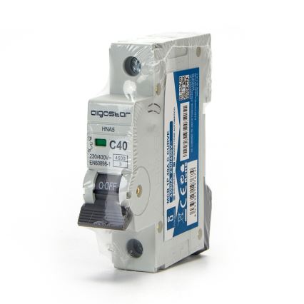 Aigostar - Wyłącznik nadprądowy jednofazowy 1P-40A-C 230-400V