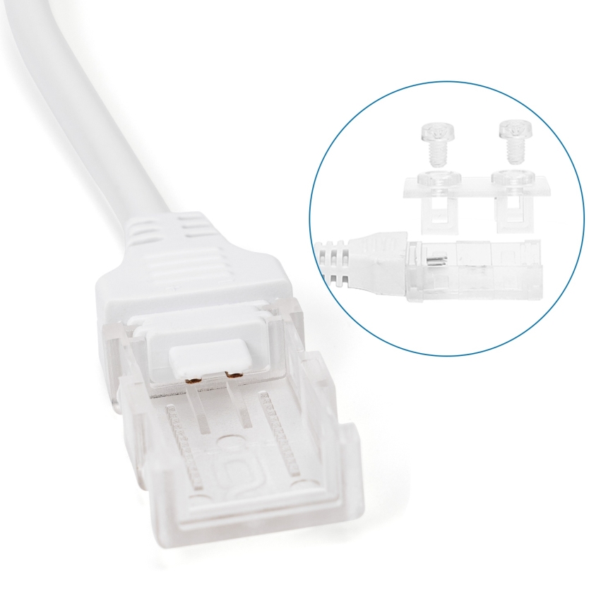 Aigostar - Zasilacz do taśm LED 10 mm 600W/230V biały