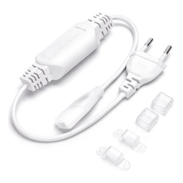 Aigostar - Zasilacz do taśm LED 8 mm 400W/230V biały