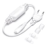 Aigostar - Zasilacz do taśm LED 8 mm 400W/230V biały