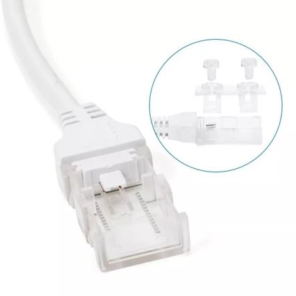 Aigostar - Zasilacz do taśm LED 8 mm 600W/230V biały