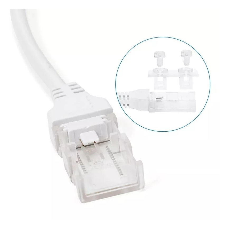 Aigostar - Zasilacz do taśm LED 8 mm 600W/230V biały