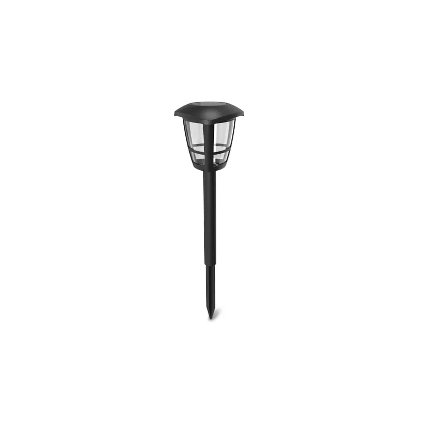 Aigostar - ZESTAW 12 lamp solarnych LED/0,06W/2V 33,8 cm 6500K 100 mAh IP44 czarny