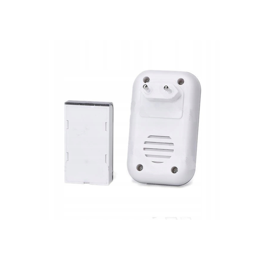 Aigostar - ZESTAW 2x Dzwonek bezprzewodowy do kontaktu 230V/12V IP44 biały