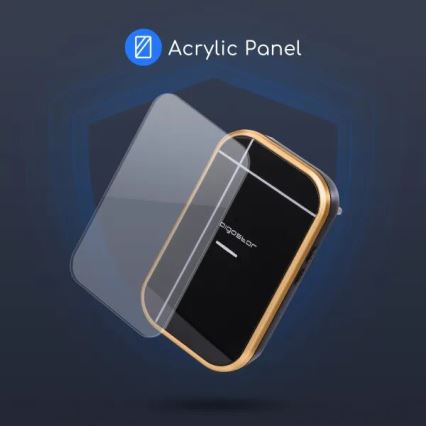 Aigostar - ZESTAW 2x Dzwonek bezprzewodowy do kontaktu 230V/12V IP44 czarny/miedziany