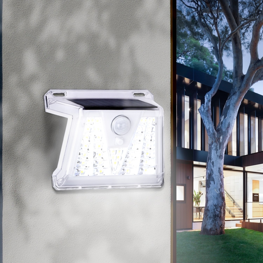 Aigostar - ZESTAW 2x LED Zewnętrzna lampa solarna z czujnikiem LED/1,48W/3,7V IP65 1200 mAh