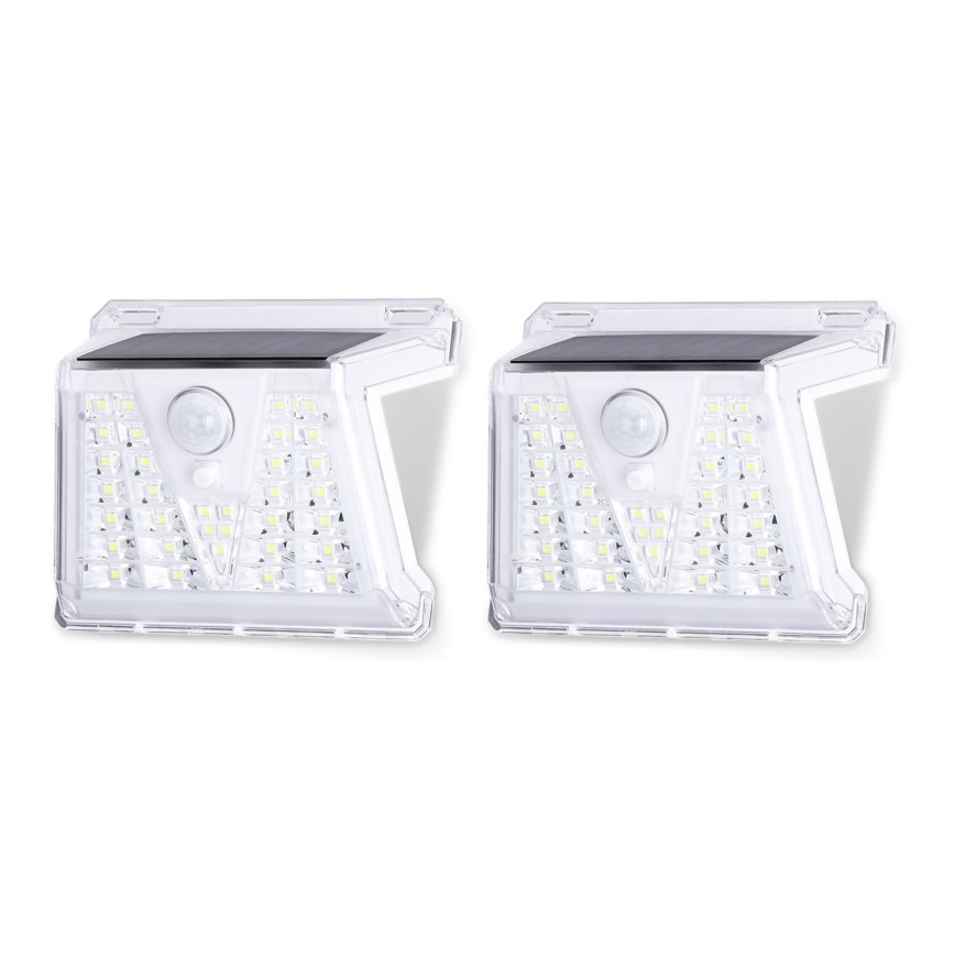 Aigostar - ZESTAW 2x LED Zewnętrzna lampa solarna z czujnikiem LED/1,48W/3,7V IP65 1200 mAh