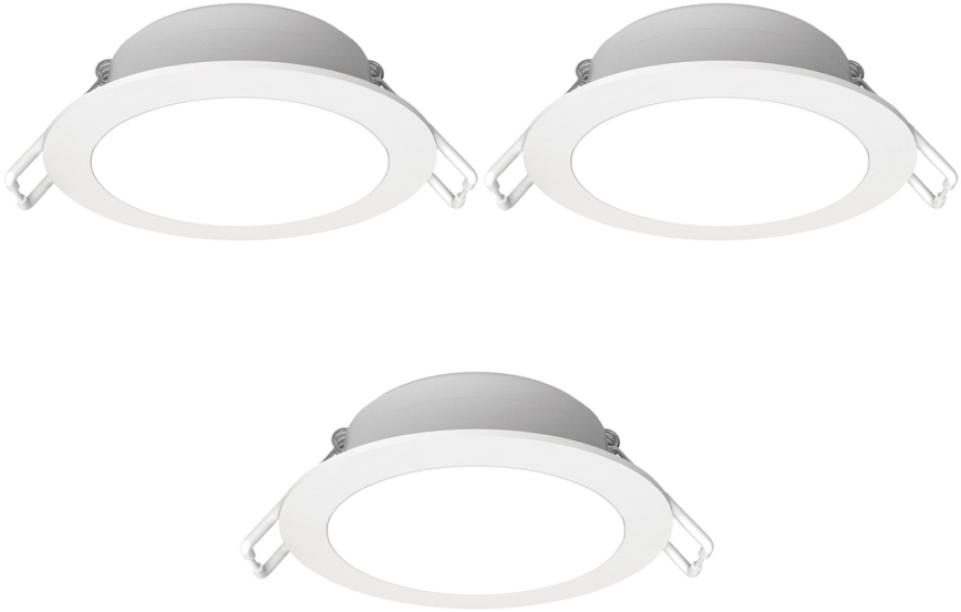 Aigostar - Zestaw 3x LED Kinkiet sufitowy łazienkowy LED/4,8W/230V IP65 biały