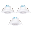 Aigostar - Zestaw 3x LED lampa sufitowa LED/5W/230V 4000K średnica 8,5 cm biała