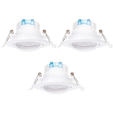 Aigostar - Zestaw 3x LED lampa sufitowa LED/5W/230V 4000K średnica 8,5 cm biała