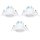 Aigostar - Zestaw 3x LED lampa sufitowa LED/5W/230V 6500K średnica 8,5 cm biała