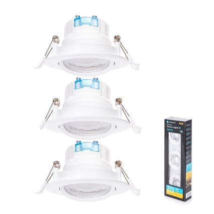 Aigostar - ZESTAW 3x LED Nadrzędne oświetlenie LED/5W/230V 3000K średnica 8,5 cm biały