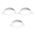 Aigostar - ZESTAW 3x LED Oprawa wpuszczana zewnętrzna LED/4,8W/230V 3000K IP65 biała