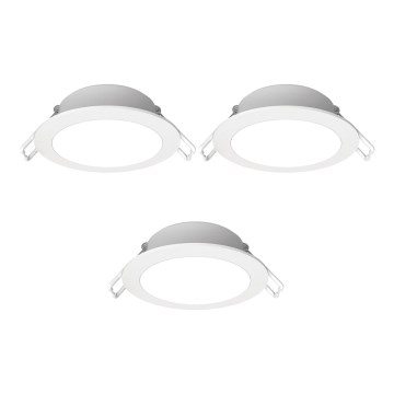 Aigostar - ZESTAW 3x LED Oprawa wpuszczana zewnętrzna LED/4,8W/230V 3000K IP65 biała