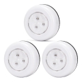 Aigostar - ZESTAW 3x LED RGB Przenośne lampki nocne LED/3xAAA + pilot zdalnego sterowania