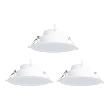 Aigostar - ZESTAW 3x LED RGBW Ściemnialna oprawa wpuszczana MESH LED/9W/230V 2700K-6500K śr. 14,5cm