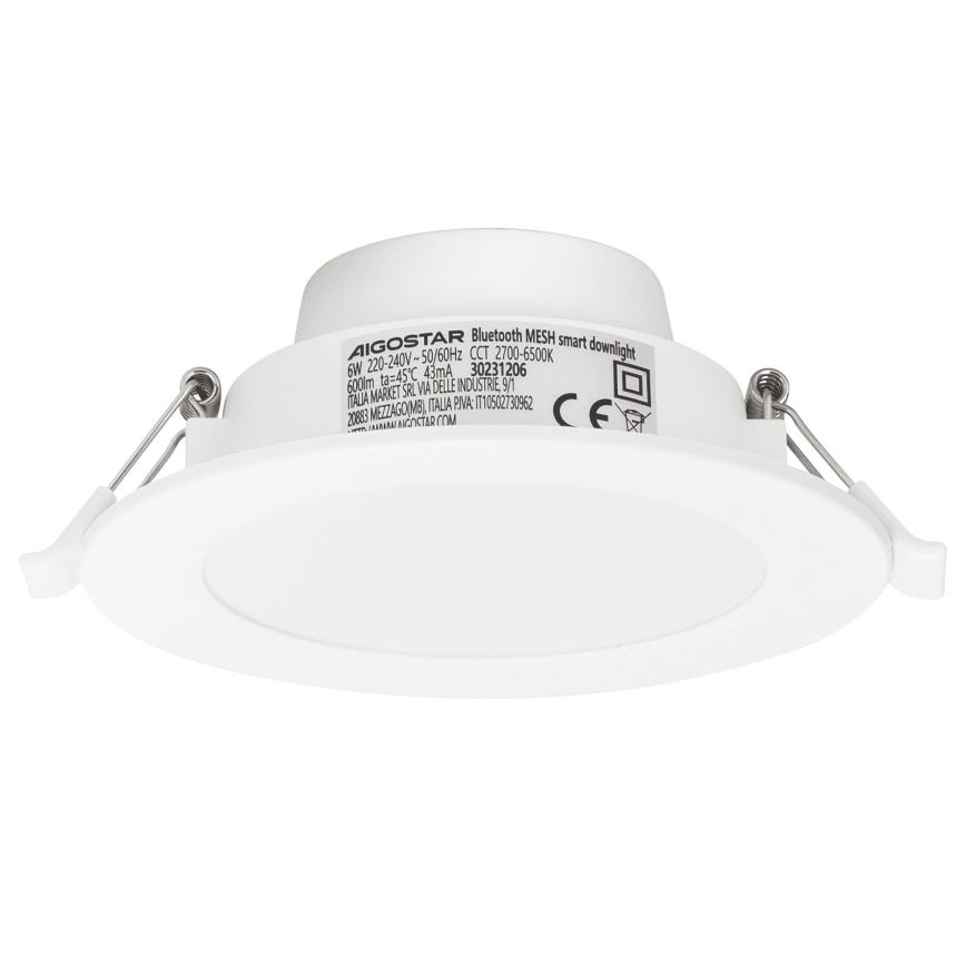 Aigostar - ZESTAW 3x LED Ściemnialna oprawa wpuszczana MESH LED/6W/230V 2700K-6500K śr. 11,5cm