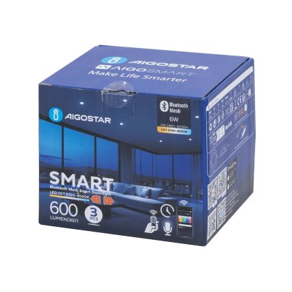 Aigostar - ZESTAW 3x LED Ściemnialna oprawa wpuszczana MESH LED/6W/230V 2700K-6500K śr. 11,5cm