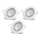 Aigostar - ZESTAW 3x LED wpuszczane oprawy sufitowe 1xGU10/4,5W/230V 3000K białe