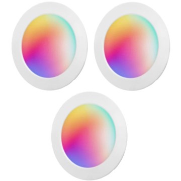 Aigostar - ZESTAW 3x ściemnialnych wpuszczanych opraw sufitowych MESH LED/15W/230V 2700K-6500K śr.17 cm