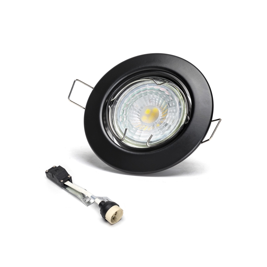 Aigostar - ZESTAW 3x wpuszczane oprawy sufitowe LED 1xGU10/4,5W/230V 4000K czarne