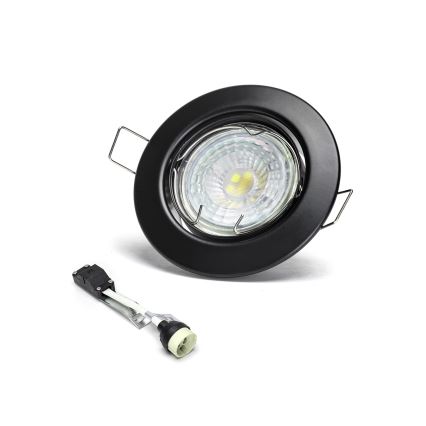 Aigostar - Zestaw 3x wpuszczanych opraw sufitowych LED 1xGU10/4,5W/230V 6500K czarne
