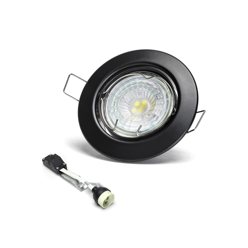 Aigostar - Zestaw 3x wpuszczanych opraw sufitowych LED 1xGU10/4,5W/230V 6500K czarne