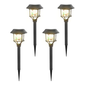 Aigostar - ZESTAW 4x LED RGB Lampa solarna LED/0,2W/2V IP44