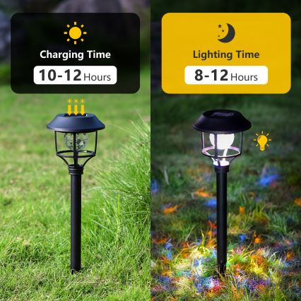 Aigostar - ZESTAW 4x LED RGB Lampa solarna LED/0,2W/2V IP44