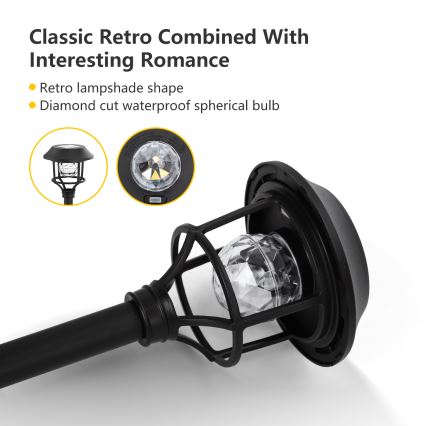Aigostar - ZESTAW 4x LED RGB Lampa solarna LED/0,2W/2V IP44