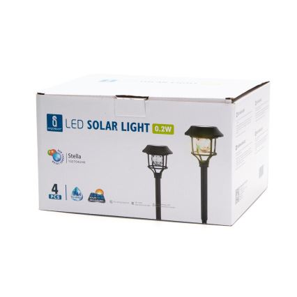 Aigostar - ZESTAW 4x LED RGB Lampa solarna LED/0,2W/2V IP44