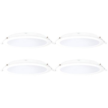 Aigostar - Zestaw 4x ściemnialnych opraw wpuszczanych LED RGBW MESH 18W 230V 2700K-6500K śr. 23 cm