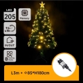 Aigostar - Zewnętrzna choinka świąteczna LED/6W/230V 180 cm IP44 ciepła biała