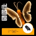 Aigostar - Zewnętrzna dekoracja LED 246xLED/9W/230V 42 cm IP44 motyl/wielokolorowa