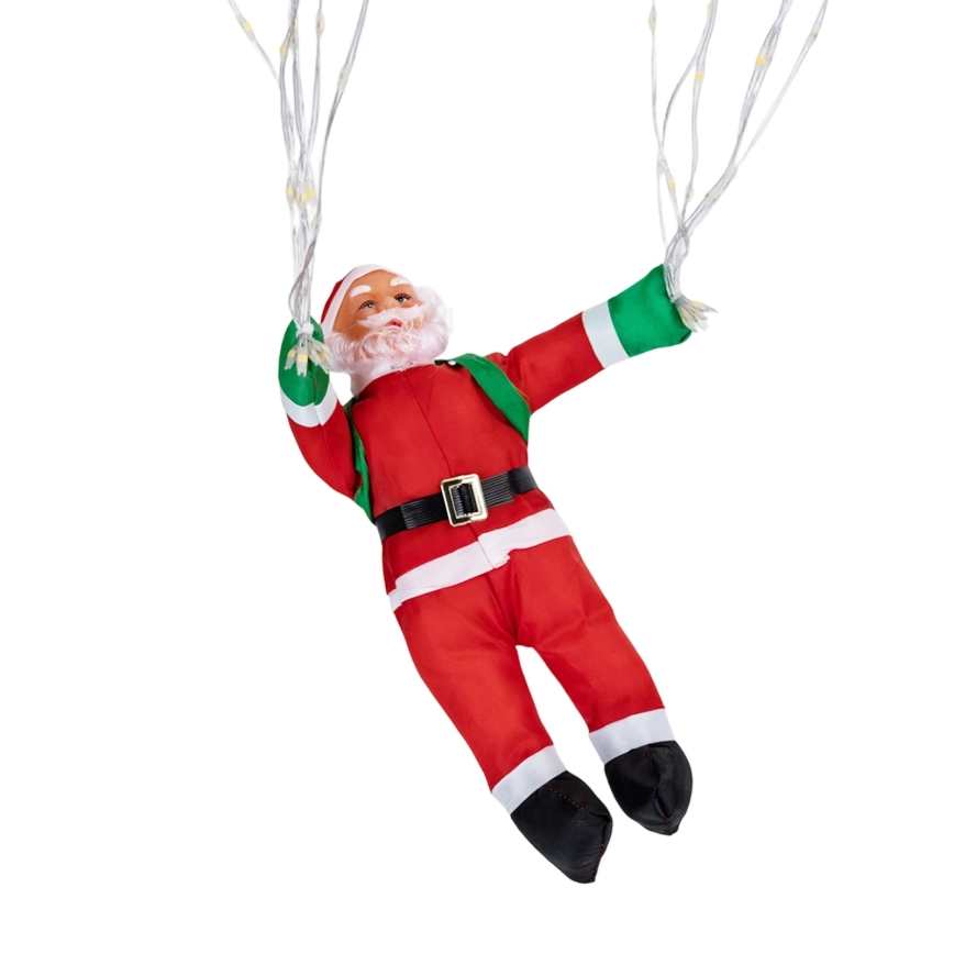 Aigostar - Zewnętrzna dekoracja świąteczna LED, zasilanie 3xAA, stopień ochrony IP44 — Święty Mikołaj